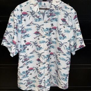 Tommy Bahama The Coconut Point Camp Shirt Mens XL Multi Sunset IslandZone Cool